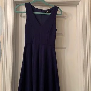Lulu’s Navy Flare Dress
